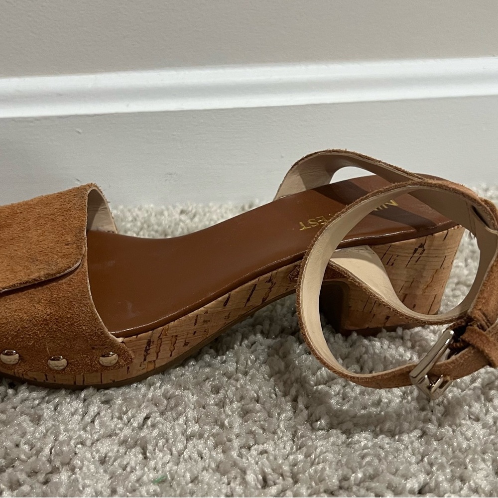 Nine West Tan Sandals with Ankle Strap - Picture 7 of 11